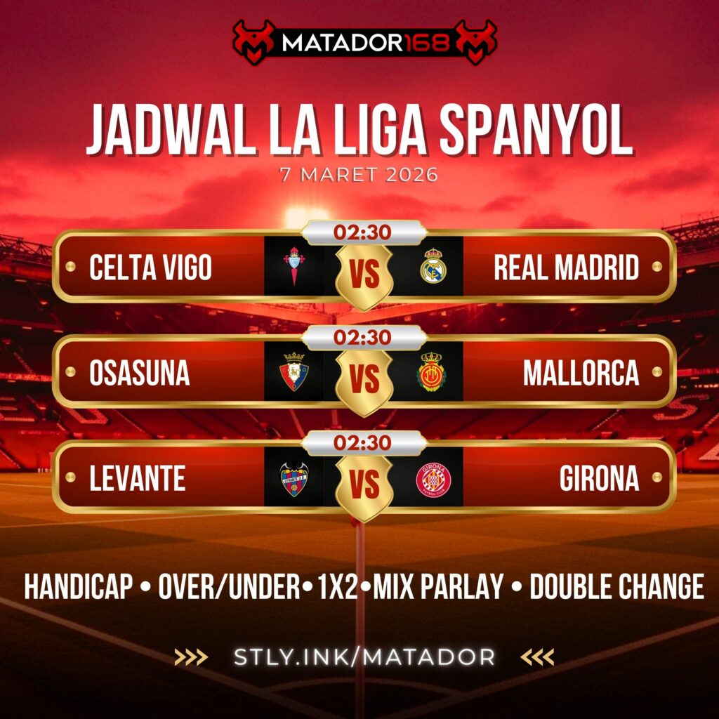 JADWAL LIGA BOLA SPANYOL MATADOR168